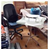 Glass Computer Desk & Office Chair