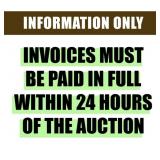 INVOICES MUST BE PAID WITHING 24 HOURS
