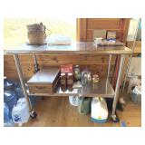 Stainless Steel Prep Table w/ Contents