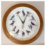 National Audubon Society Singing Bird Wall Clock