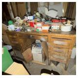 Work Shop Desk w/ Contents