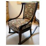 Floral Tapestry Rocking Chair