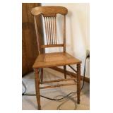 Spindle-Back Cane Seat Chair