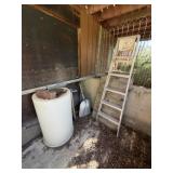 Barrel, Ladder, Shovel