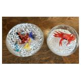 Dynasty Gallery Ocean Themed Glass Paperweights