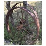 46' Antique Metal Wheels