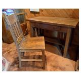 Mission-Style Desk w/ Chair