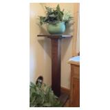Plant Stand w/ Faux Plant