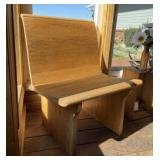 Low Wooden Accent Chair