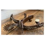 Spur with Barb Wire and Longhorn