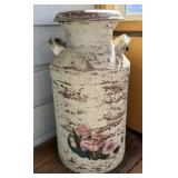 Painted Vintage Milk Can