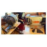 Craftsman 10" Miter Saw & 6" Bench Grinder