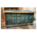 18 Drawer Wood Cabinet Chest