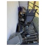 Fencing, Spreader, Chairs, Firewood, Totes
