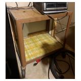 Vintage Metal Rolling Cart