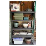 Metal Shelf w/ Contents
