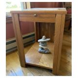 Vintage Side Table w/ Magazine Rack