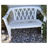 Plastic Patio Bench