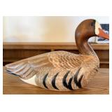 Speckled Belly White Fronted Wood Goose Decoy
