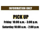 PICK UP TIMES
