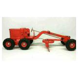 Vintage Adams Motor Grader Metal Model Toy