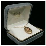 14K Black Hills Gold Locket Pendant w/ Chain