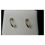 10K Black Hills Gold Hoop Earings