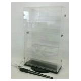 Double-Sided Spinning Display Case w/ Ring Sizer