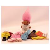 1960s Troll Doll & Clothes