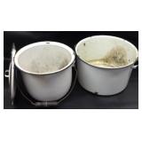 Vintage White Enamel Cookware