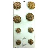 (8) Vintage U.S. Military Eagle Buttons