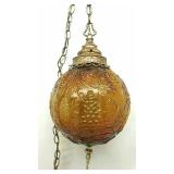 Glass Orb Swag-Chained Lamp