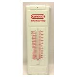Vintage Tin Conoco Thermometer in Box
