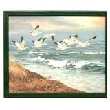 Framed T.Beecham "Geese" Print