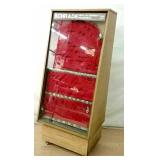 Vintage Schrade Knife Display Case on Wheels