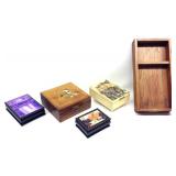 5 Vintage  Jewelry Boxes