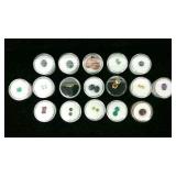 (17) Gem Stones in Containers