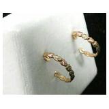 10K Black Hills Gold Hoop Earings