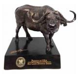 Friends Of N.R.A. Resin Water Buffalo Sculpture