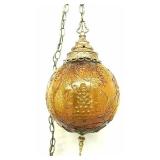 Glass Orb Swag-Chained Lamp