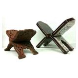 (2) Wooden Book/Bible Stands