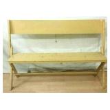 Antique Folding Church Bench