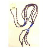 Blue Ghost Bead Necklace