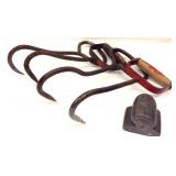 (4) Hay Hooks & Shoeing Tool