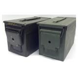 (2) Green Ammo Cans