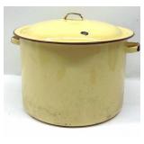 Yellow Enamel Pot