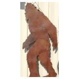 7ft Tall Metal Bigfoot Outdoor Art