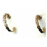 10K Black Hills Gold Hoop Earings