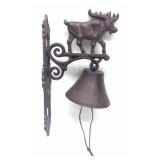 Metal Moose Dinner Bell