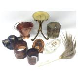 Assorted Copper, Brass & Antique Items